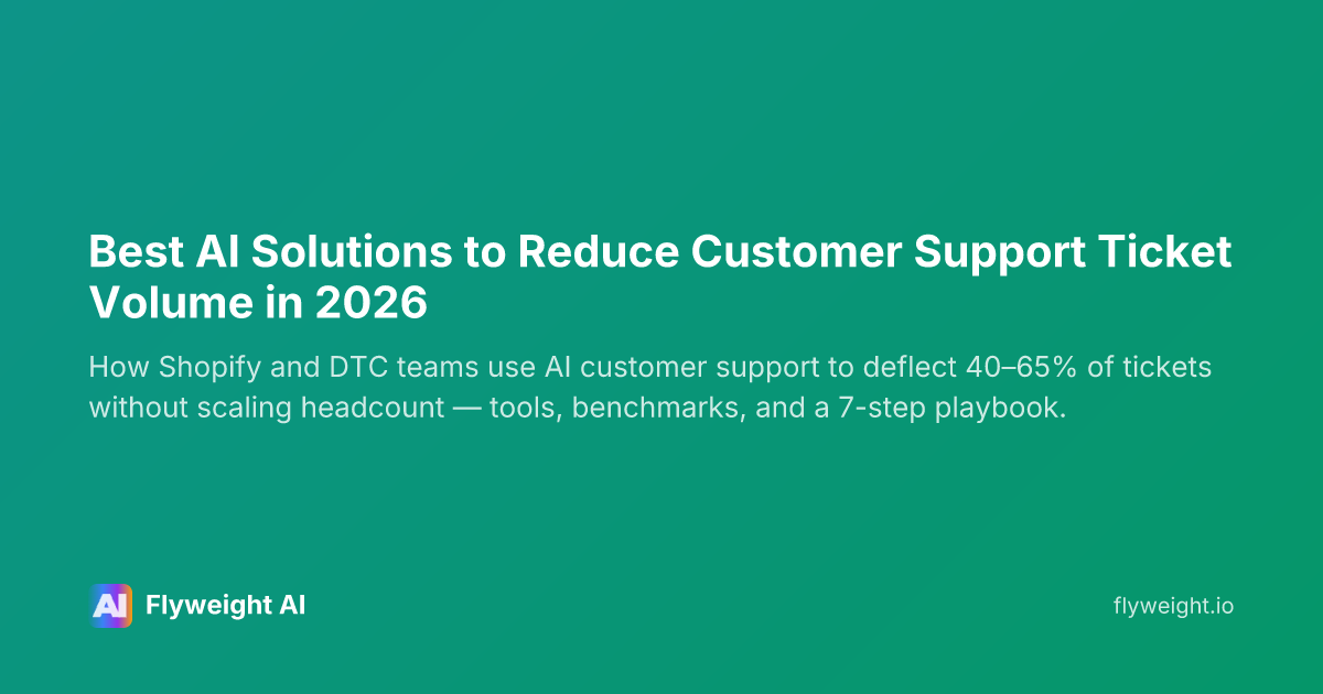 Best AI Solutions to Reduce Customer Support Ticket Volume in 2026